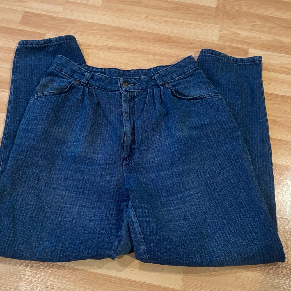 Levis Vintage Blue Denim Pants With Pin Stripes‎